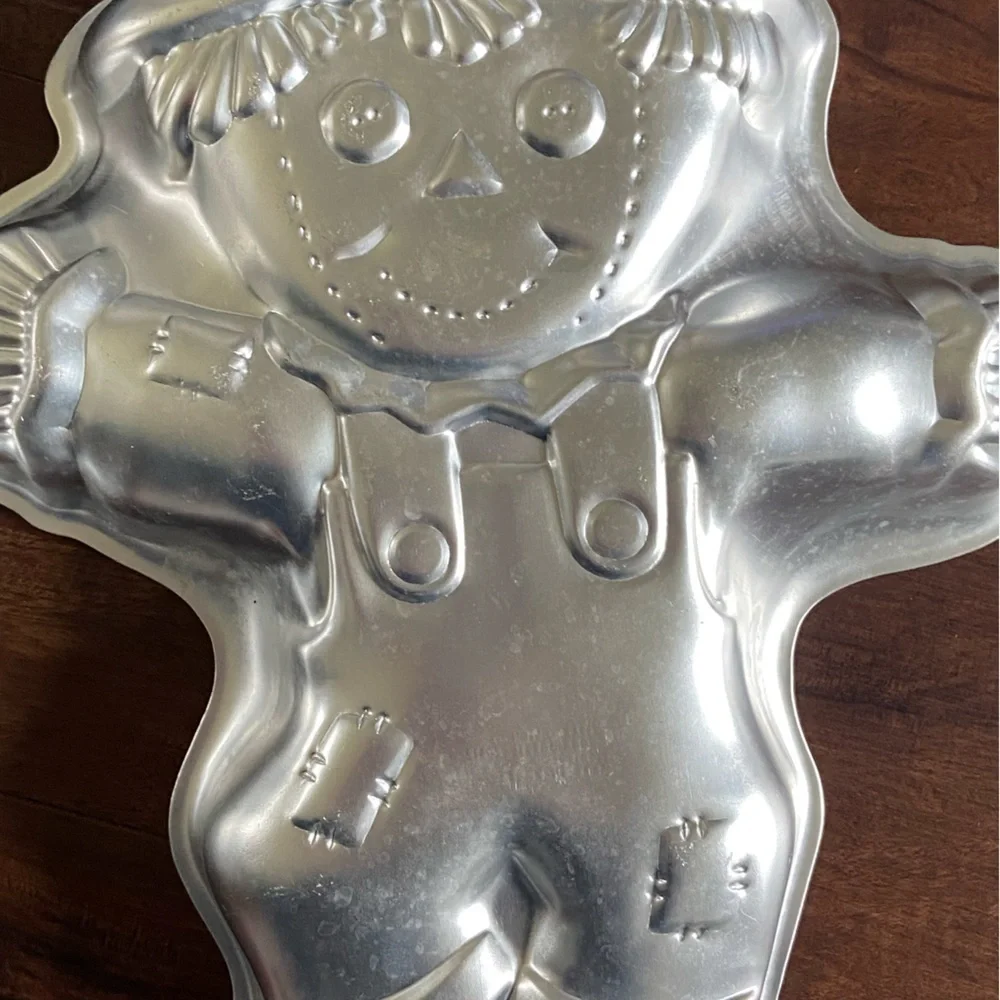 Vintage 1989 WILTON Scarecrow, Pumpkin, & Ghost Cake Baking Pans Lot Of 3